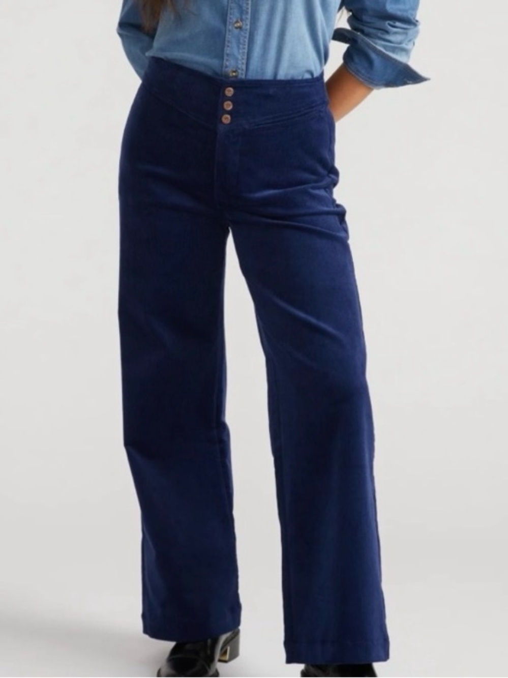Universal Standard Charlie High Rise Sailor Corduroy Pants